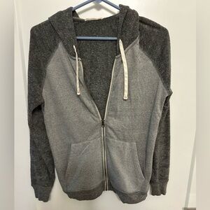 Marine Layer Terry Cloth Reglan Zip-Up Hoodie